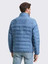 Hybrid Steppweste mit Stehkragen - marine blue - Model-Rückansicht