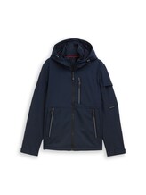 Ausgewählt, Softshell Jacke mit Kapuze von Tom Tailor, blau