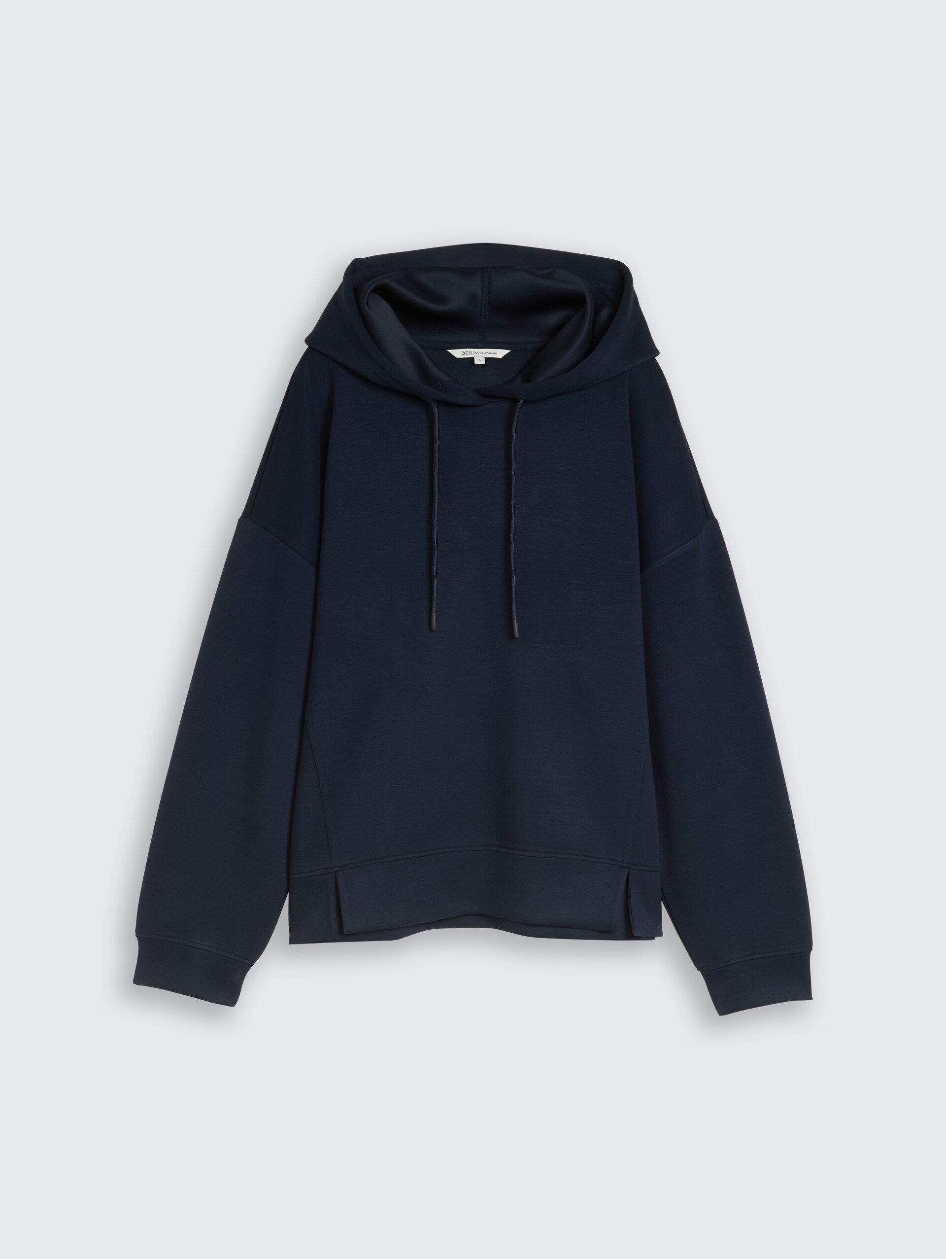 Relaxed Hoodie Sweatshirt aus Scuba - sky captain blue - Vorder-Produkt-Ansicht