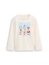 Geselecteerd, Shirt met lange mouwen en print door Tom Tailor, wit