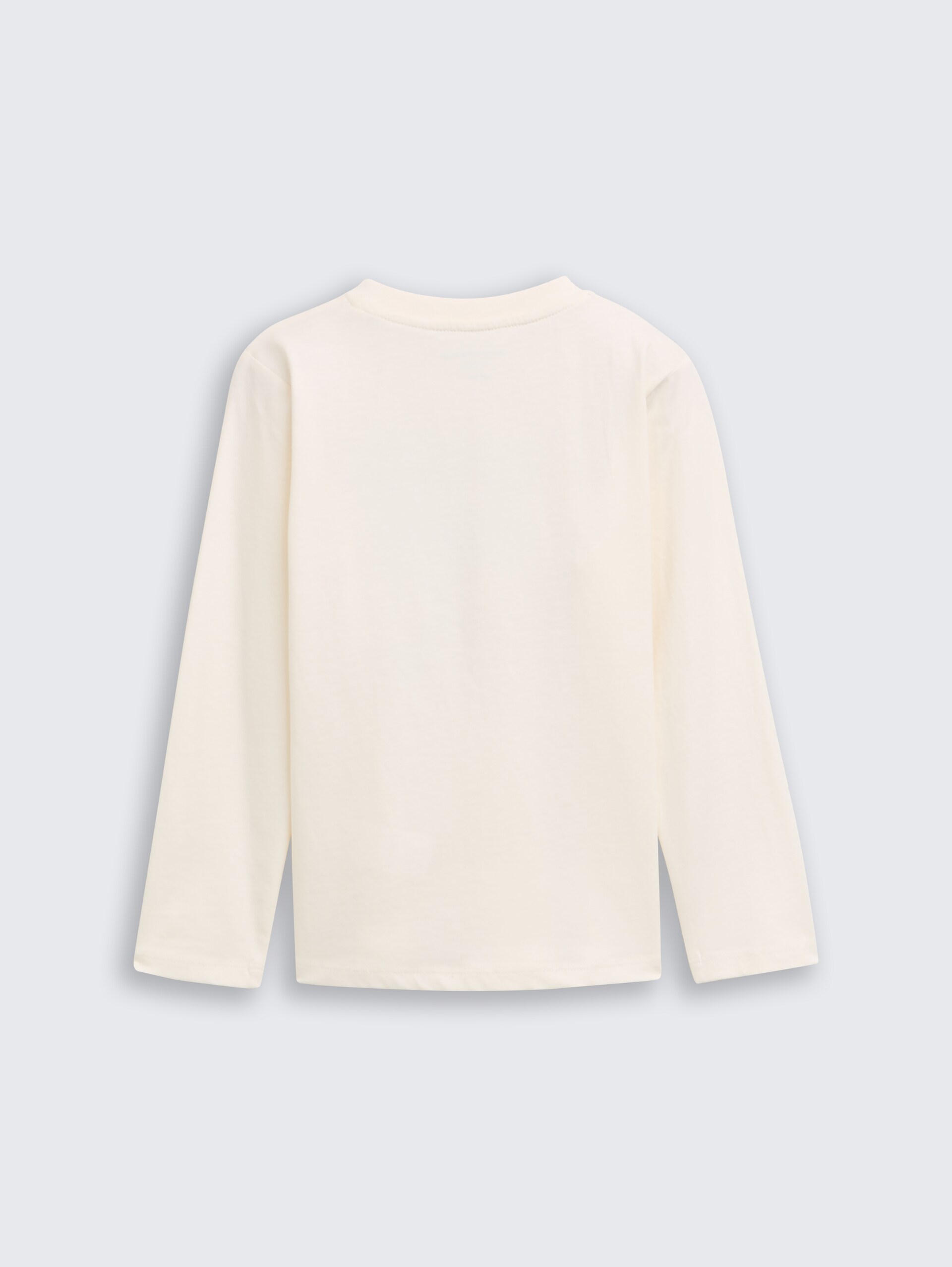 T-shirt met lange mouwen en bedrukt motief - Wool White