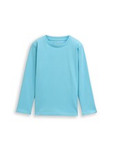 Ausgewählt, Langarmshirt mit Rückenprint von Tom Tailor, blau