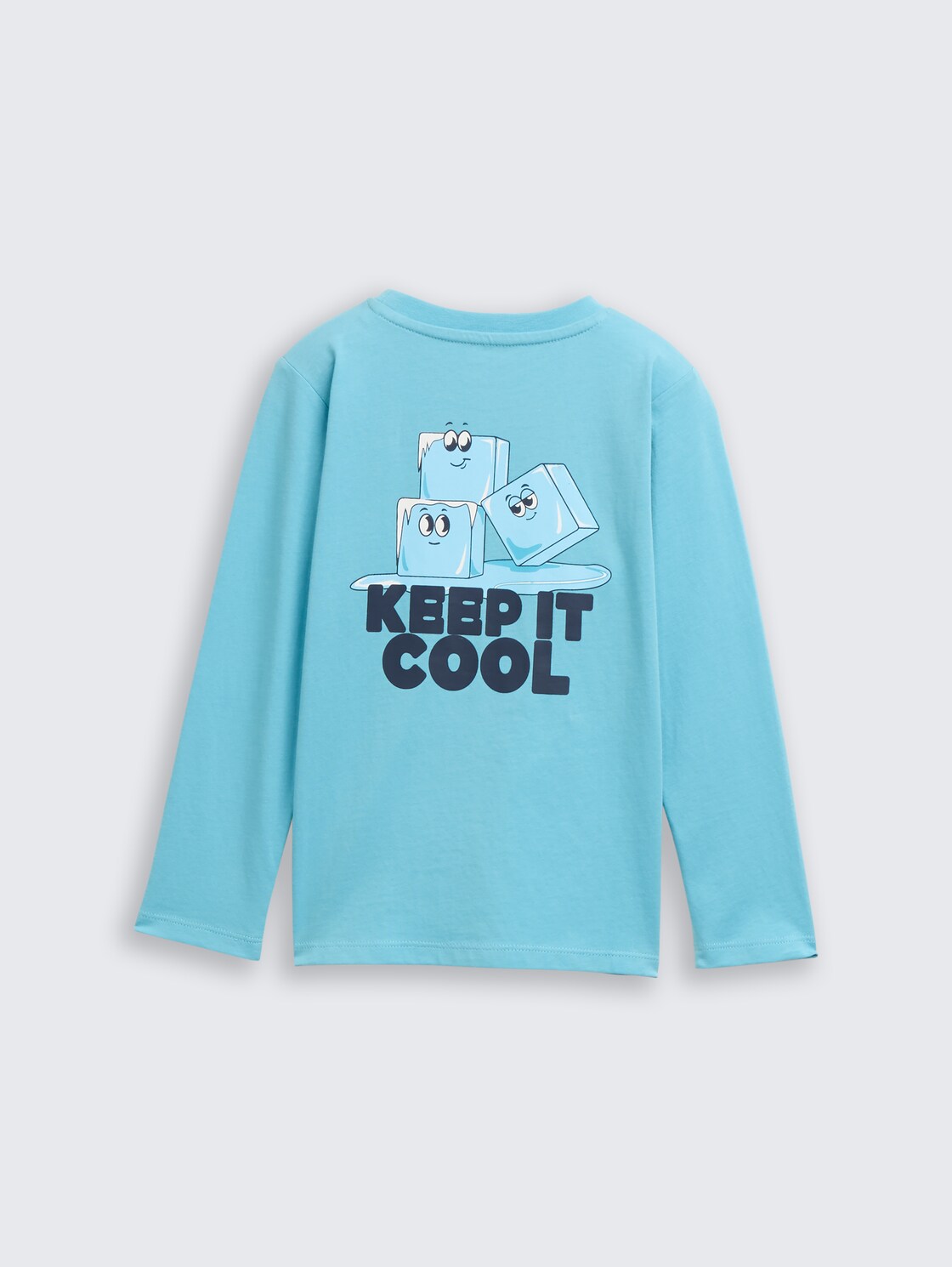 Langarmshirt mit Rückenprint - elixir blue