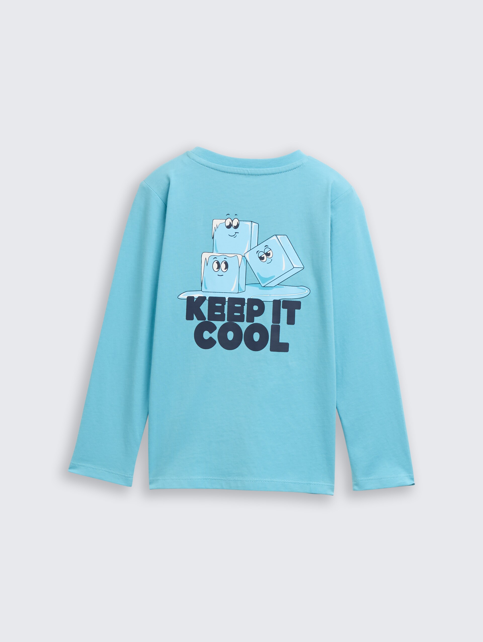 Langarmshirt mit Rückenprint - elixir blue
