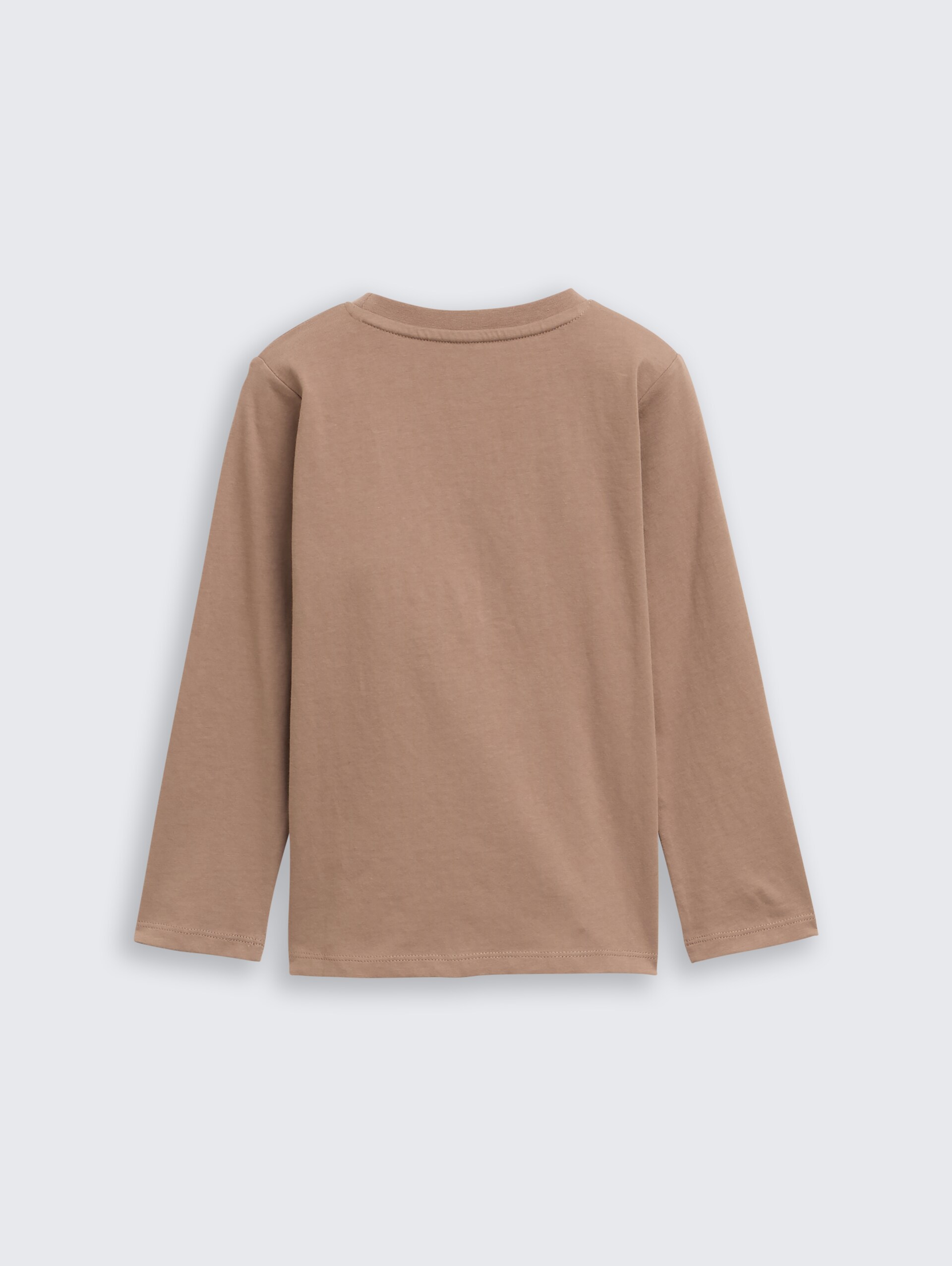 T-shirt met lange mouwen en bedrukt motief - taupe grey