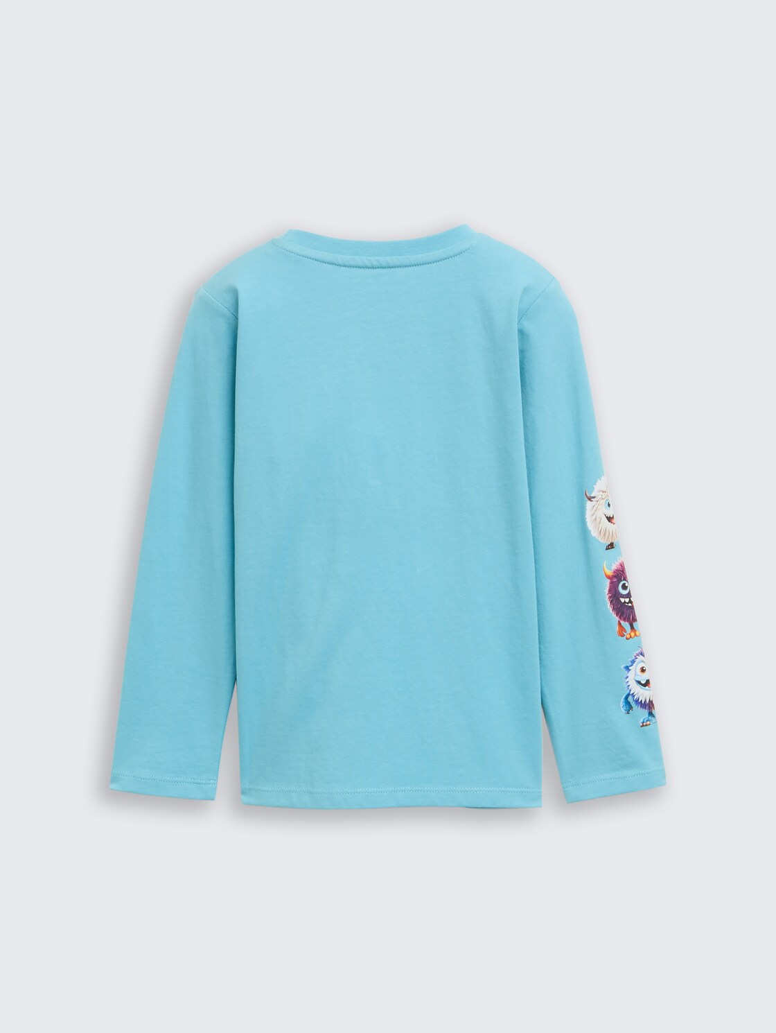 Langarmshirt mit Print - elixir blue