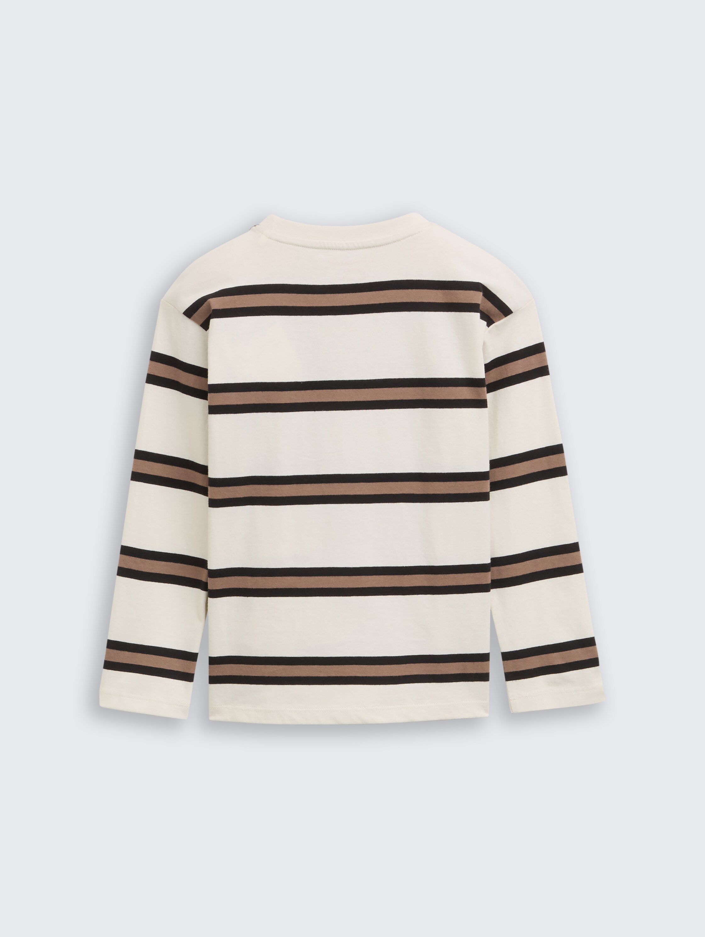 Langarmshirt mit Streifenmuster - beige_brown_stripe - 