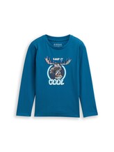 Geselecteerd, Shirt met lange mouwen en omkeerbare pailletten door Tom Tailor, groen