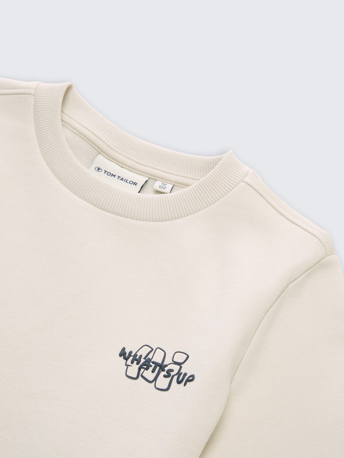 Sweatshirt mit Print - greyish white - Detail-Model-Ansicht