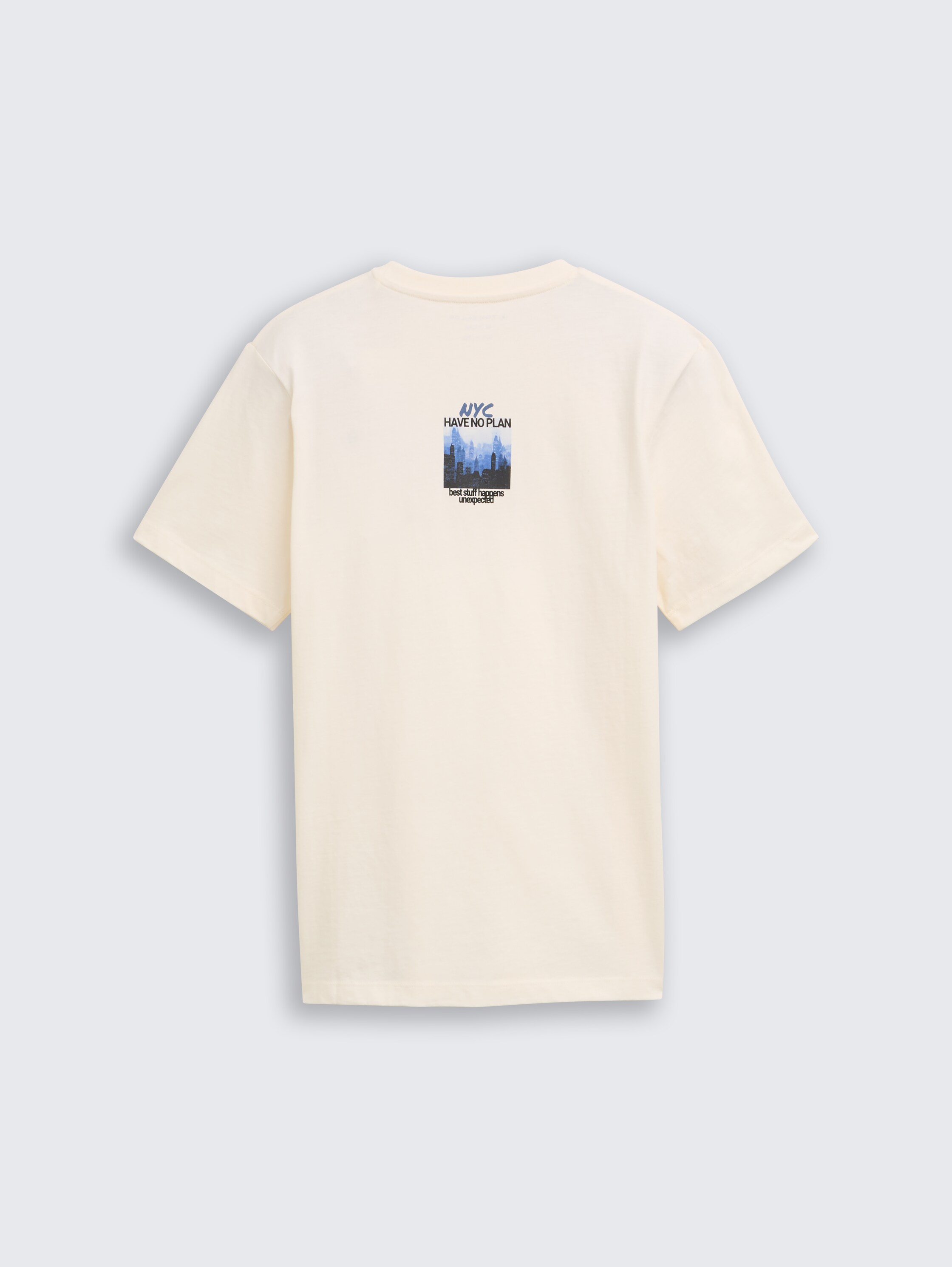 T-shirt met rugprint - wool_white - 