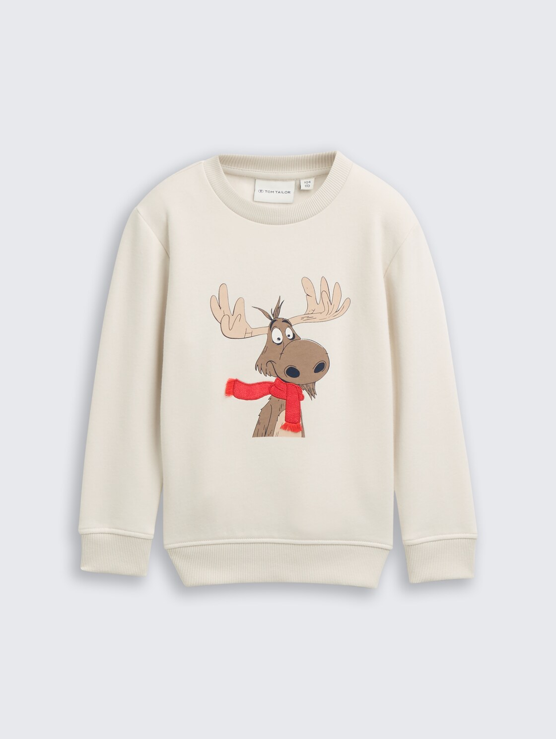 Basic Sweatshirt mit Print - greyish white - Vorder-Produkt-Ansicht