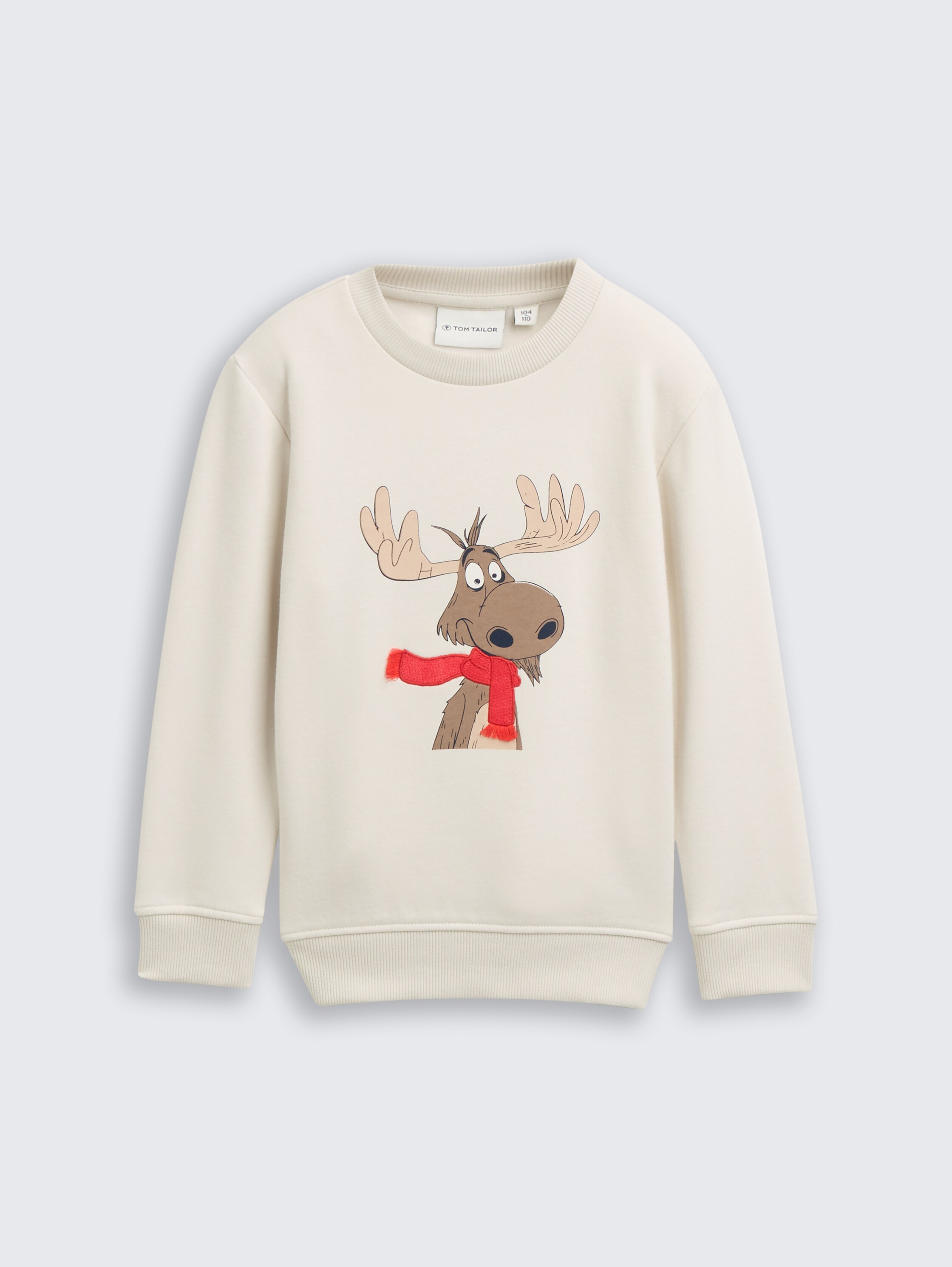 Basic sweatshirt met print - greyish_white - 