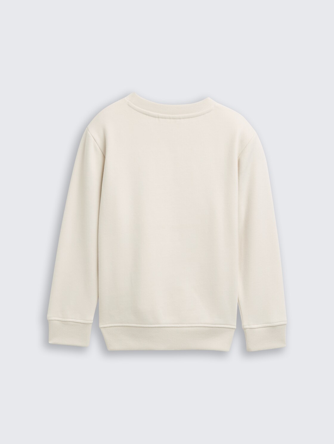 Basic Sweatshirt mit Print - greyish white