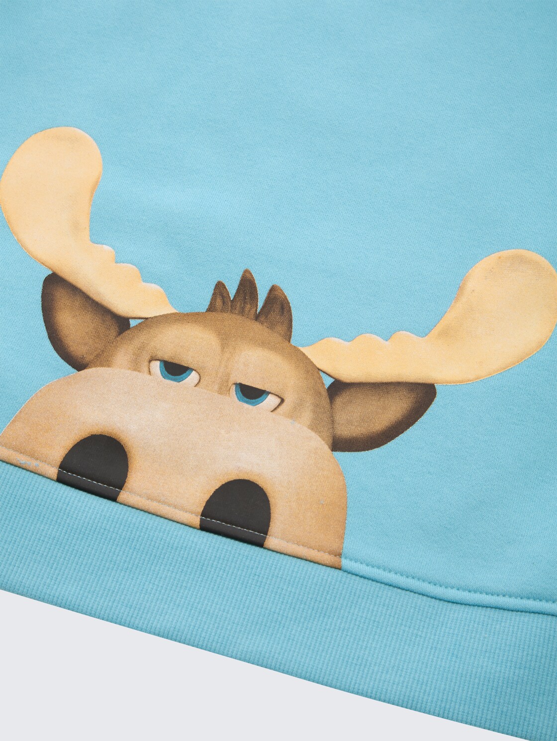 Oversize Hoodie Sweatshirt - elixir blue - Detail-Model-Ansicht