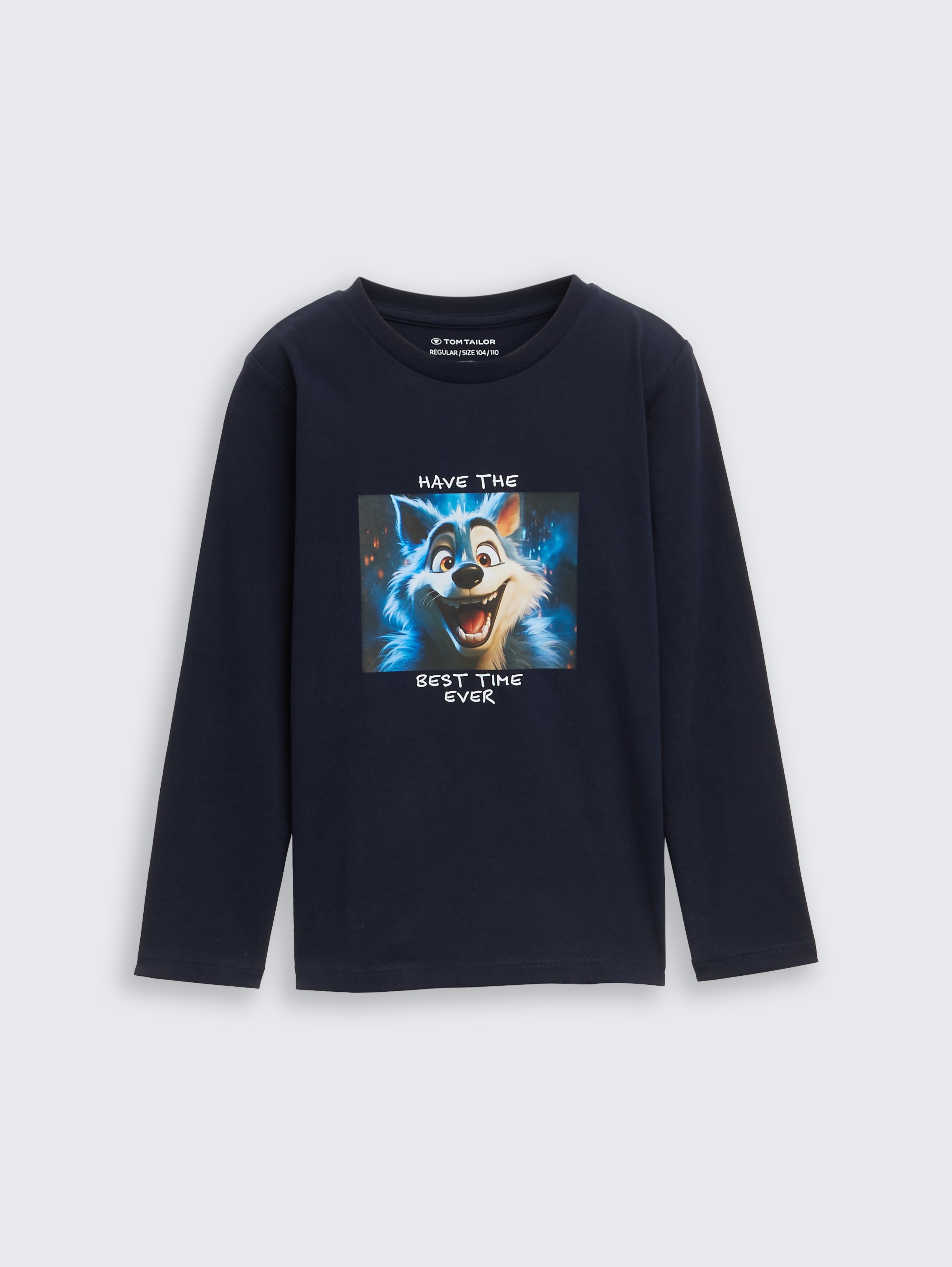 Langarmshirt mit Fotoprint von Mini Boys, sky captain blue