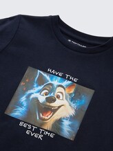 T-shirt à manches longues avec imprimé photo - sky captain blue - Vue détaillée du modèle