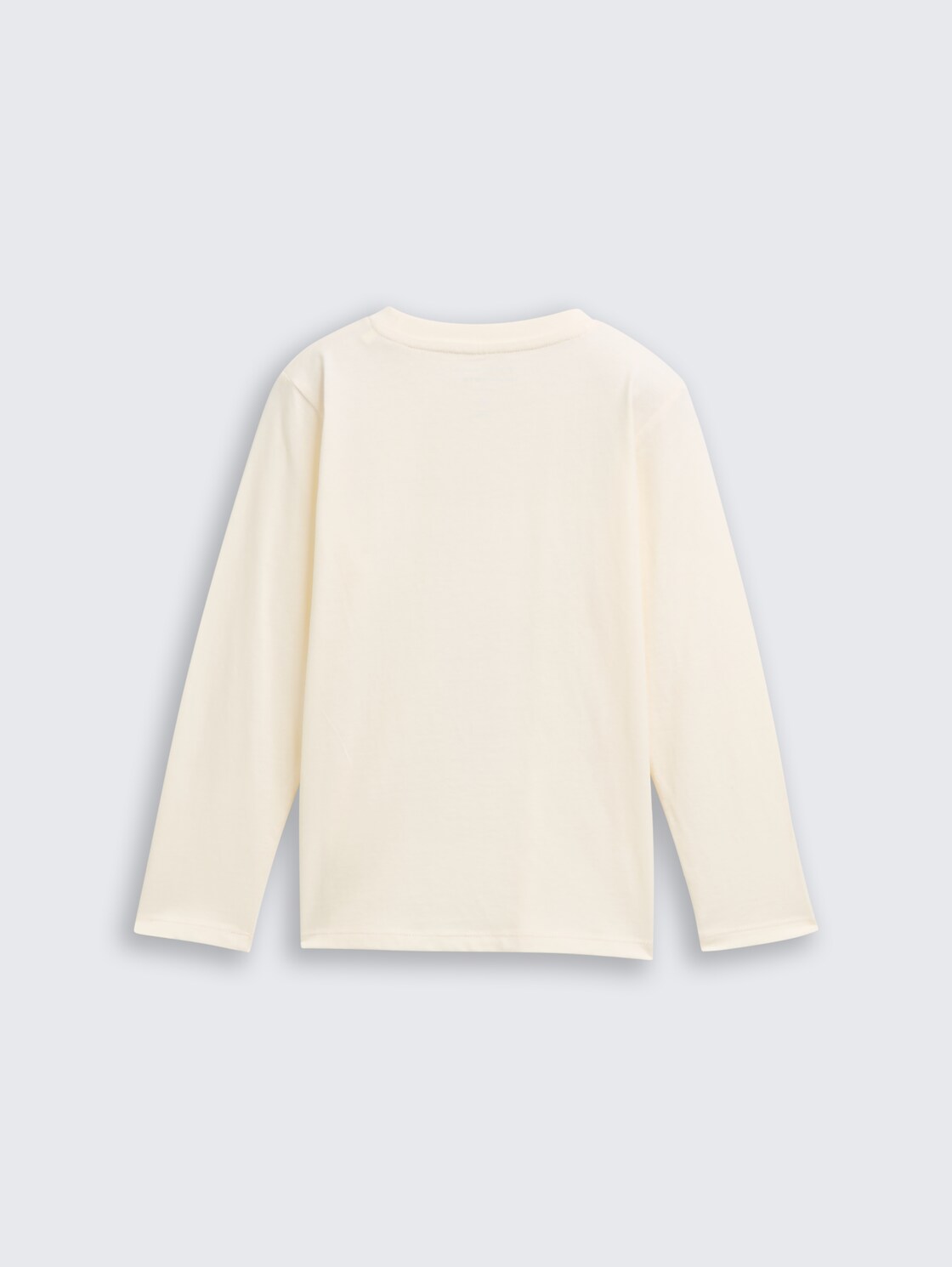 Langarmshirt mit Wendepailletten - Wool White