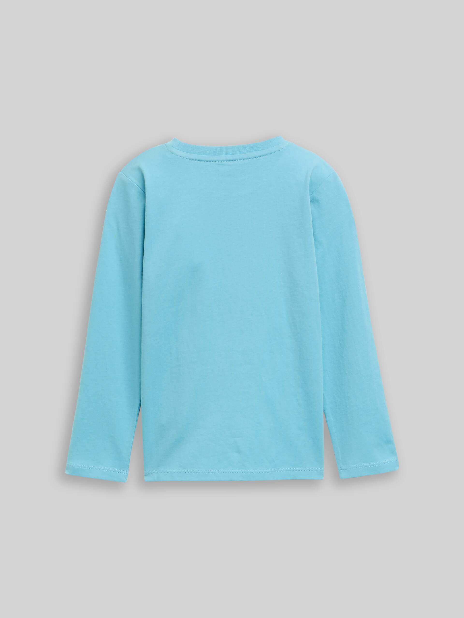 Long-sleeved shirt with reversible sequins - elixir blue