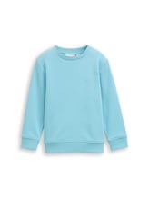 Geselecteerd, Basic sweatshirt met print door Tom Tailor, blauw