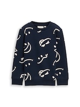 Geselecteerd, Sweater met all-over print door Tom Tailor, blauw