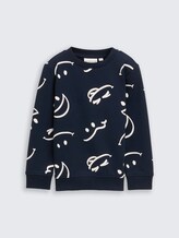 Sweat-shirt avec imprimé allover - happy glow in the dark design - Vue de face du produit
