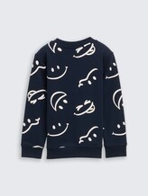 Sweat-shirt avec imprimé allover - happy glow in the dark design
