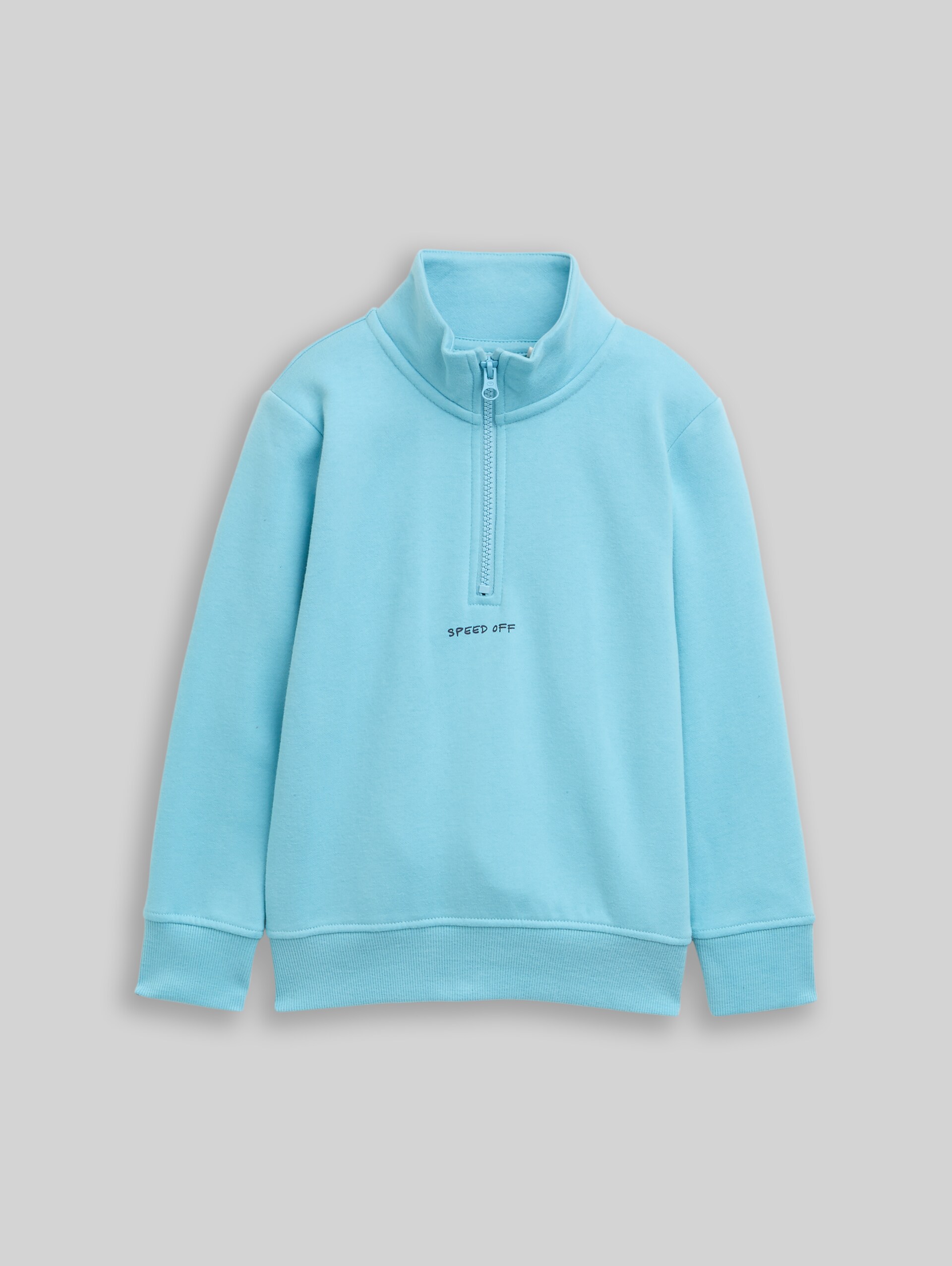 Sweatshirt with zip - elixir blue - Front product view