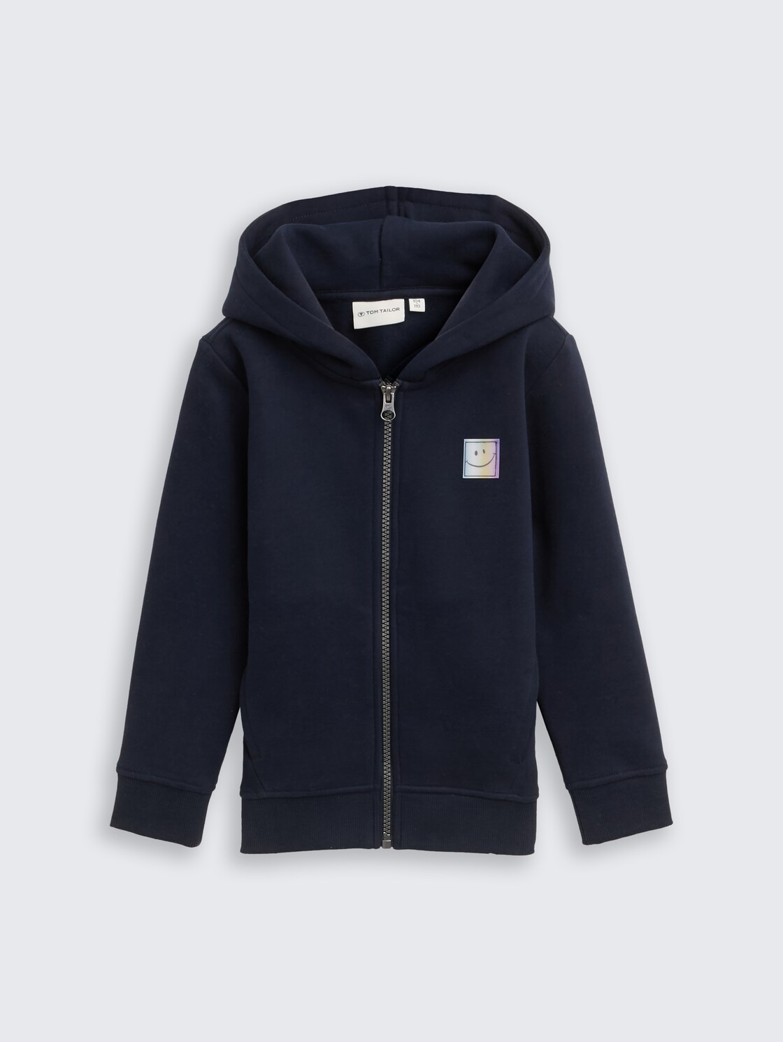Hoodie Sweatjacke und Rückenprint - sky captain blue - Vorder-Produkt-Ansicht