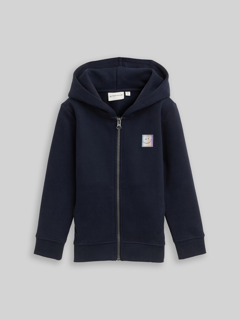 Hoodie Sweatjacke mit Rückenprint von Mini Boys, sky captain blue