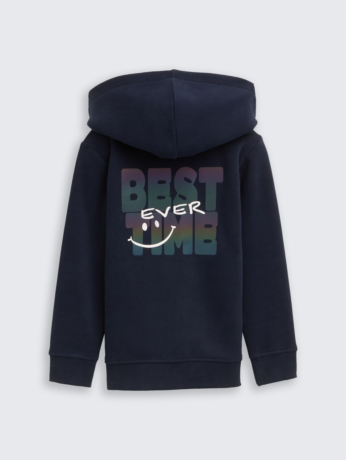 Hoodie Sweatjacke und Rückenprint - sky captain blue