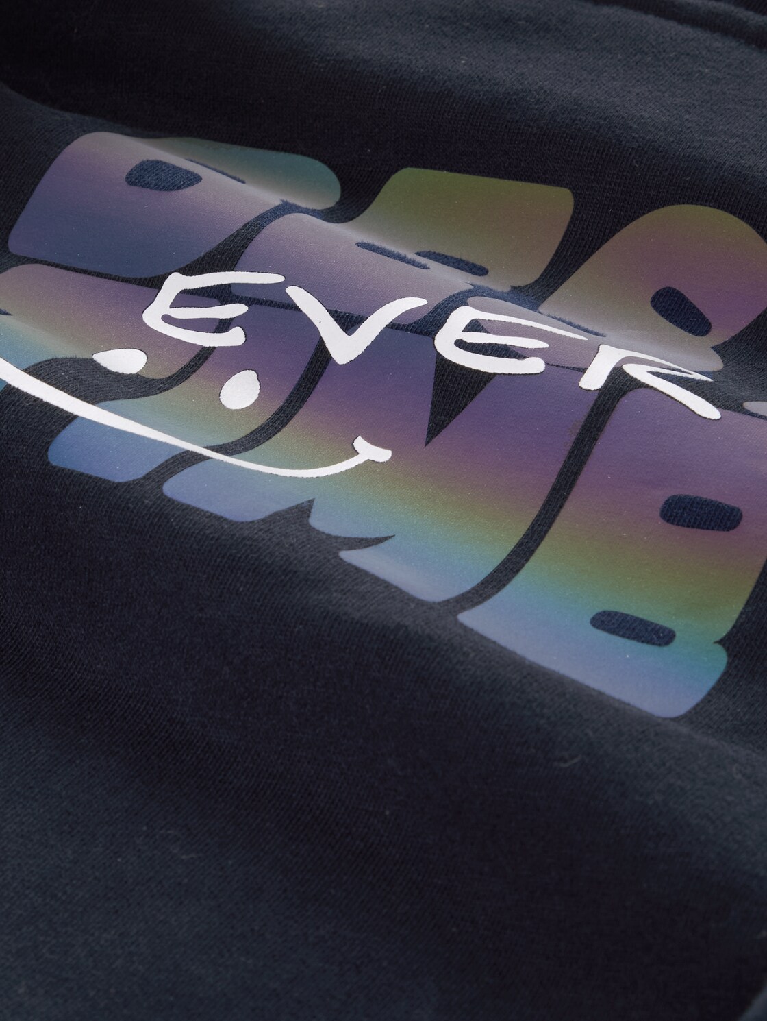 Hoodie Sweatjacke und Rückenprint - sky captain blue - Detail-Model-Ansicht