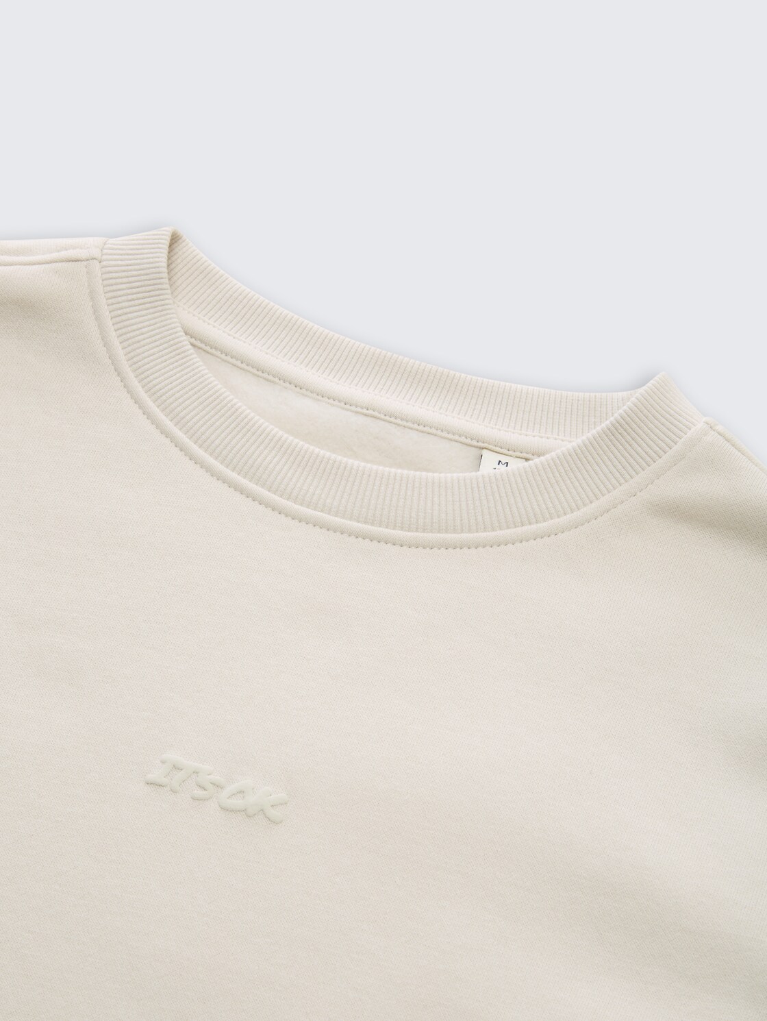 Sweatshirt mit Print - greyish white - Detail-Model-Ansicht