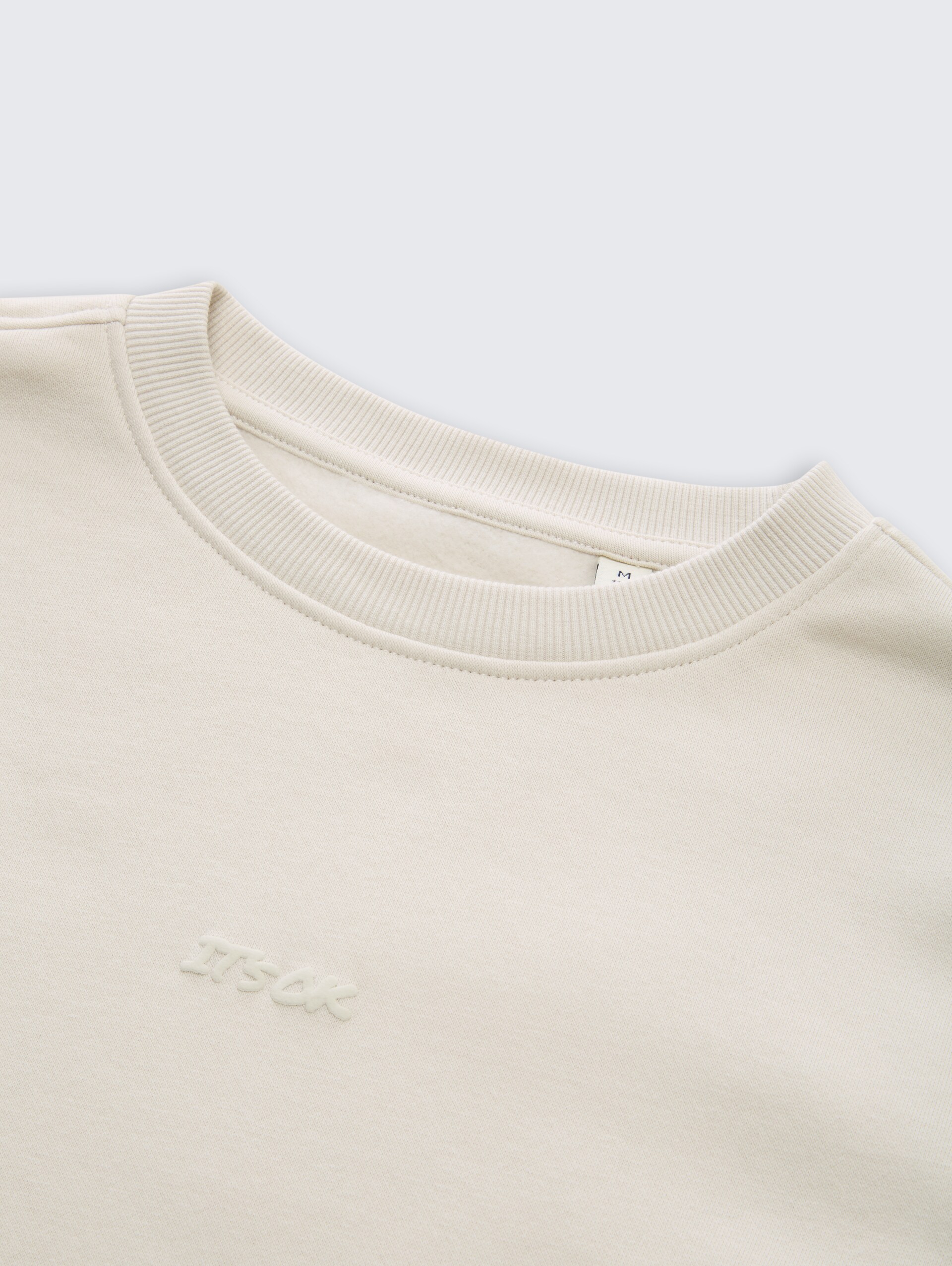 Sweatshirt mit Print - greyish white - Detail-Model-Ansicht