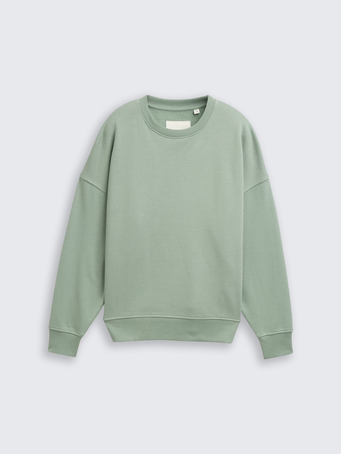 Oversized sweatshirt with back print - Dusty Leave Green - Front product view