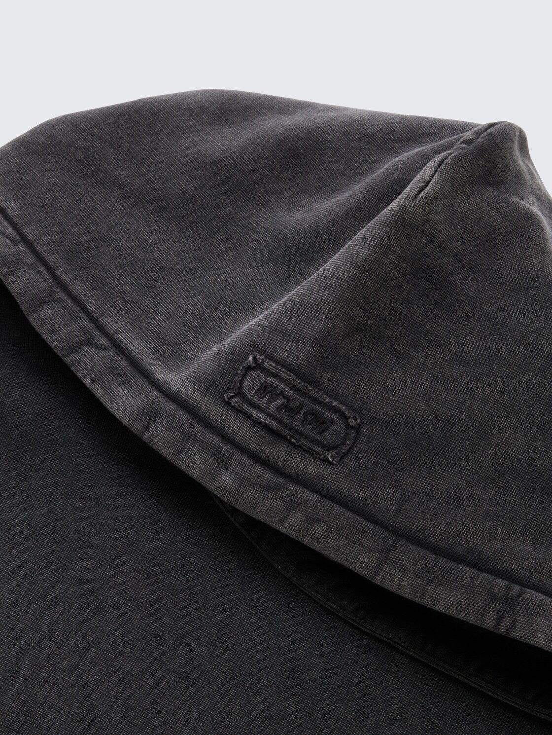 Hoodie Sweatshirt - heavy black - Detail-Model-Ansicht