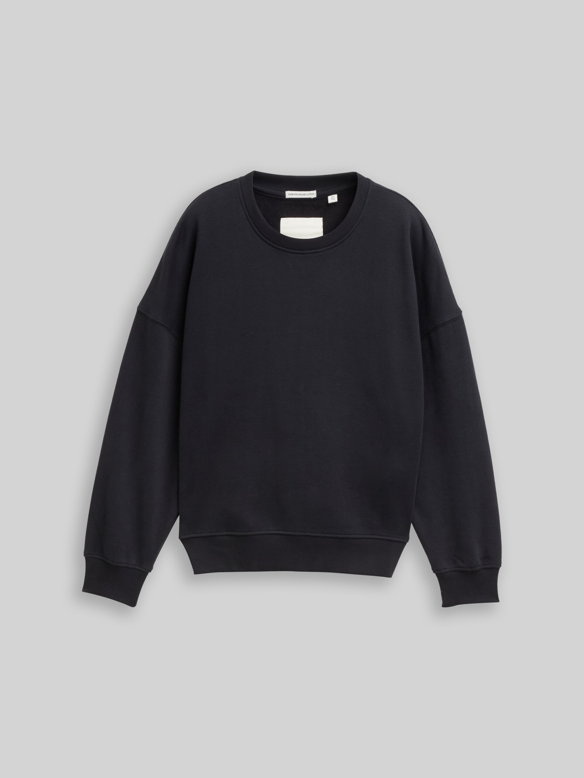 Oversized sweatshirt with back print - heavy black - Front product view