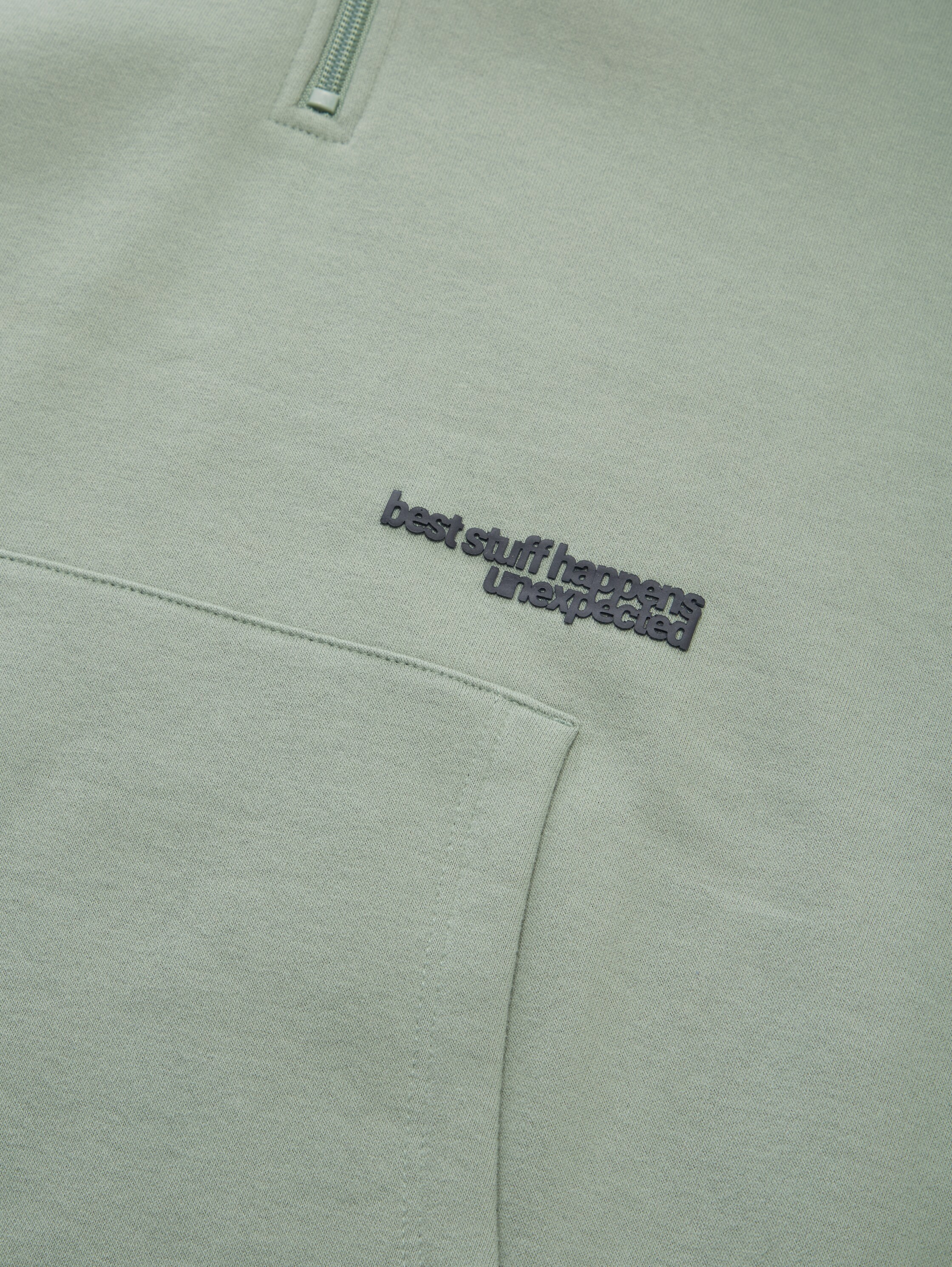 Oversize Hoodie Sweatshirt mit Reißverschluss - dusty_leave_green - 