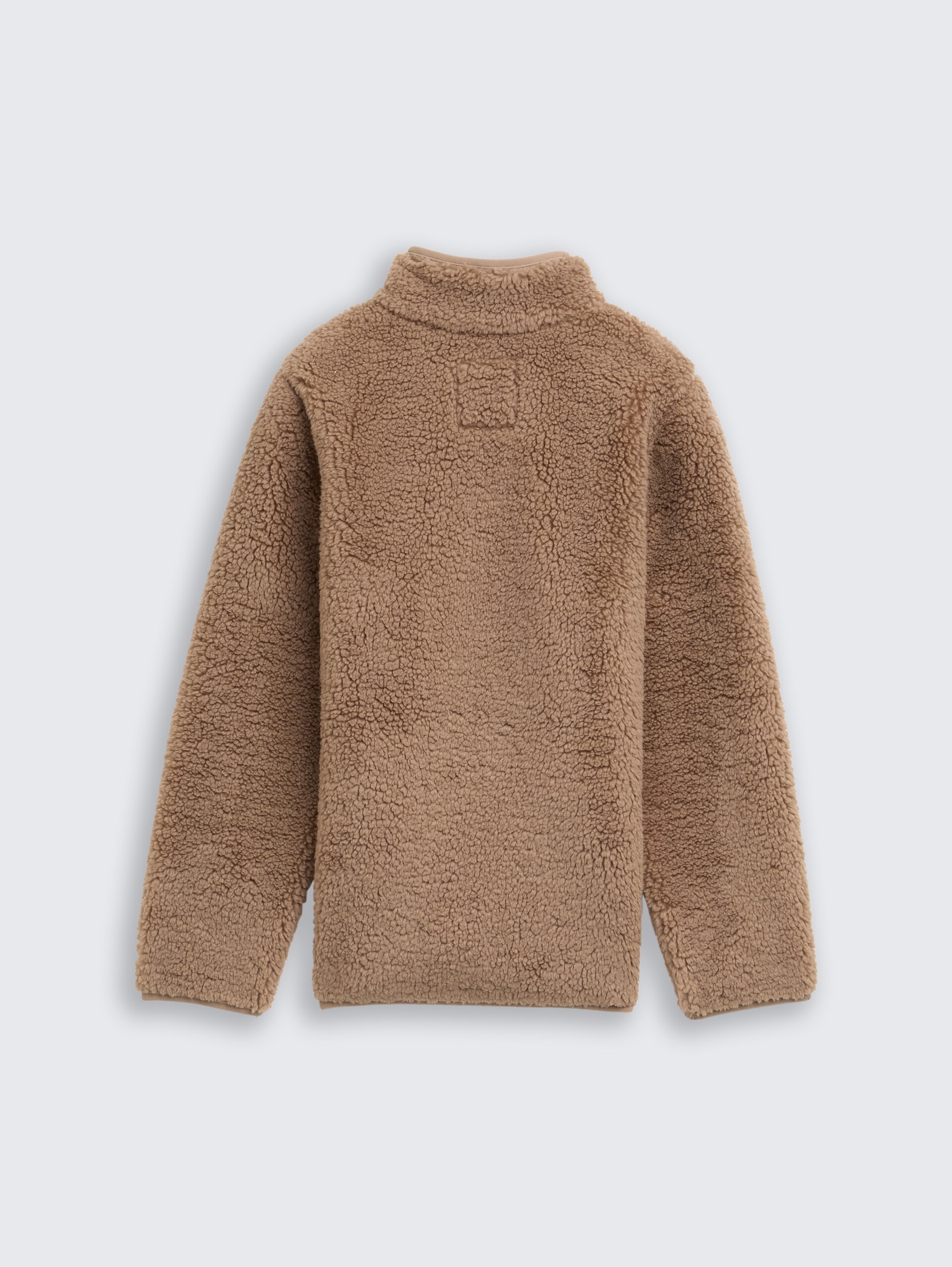 Teddy Sweatjacke mit Fleece - taupe grey