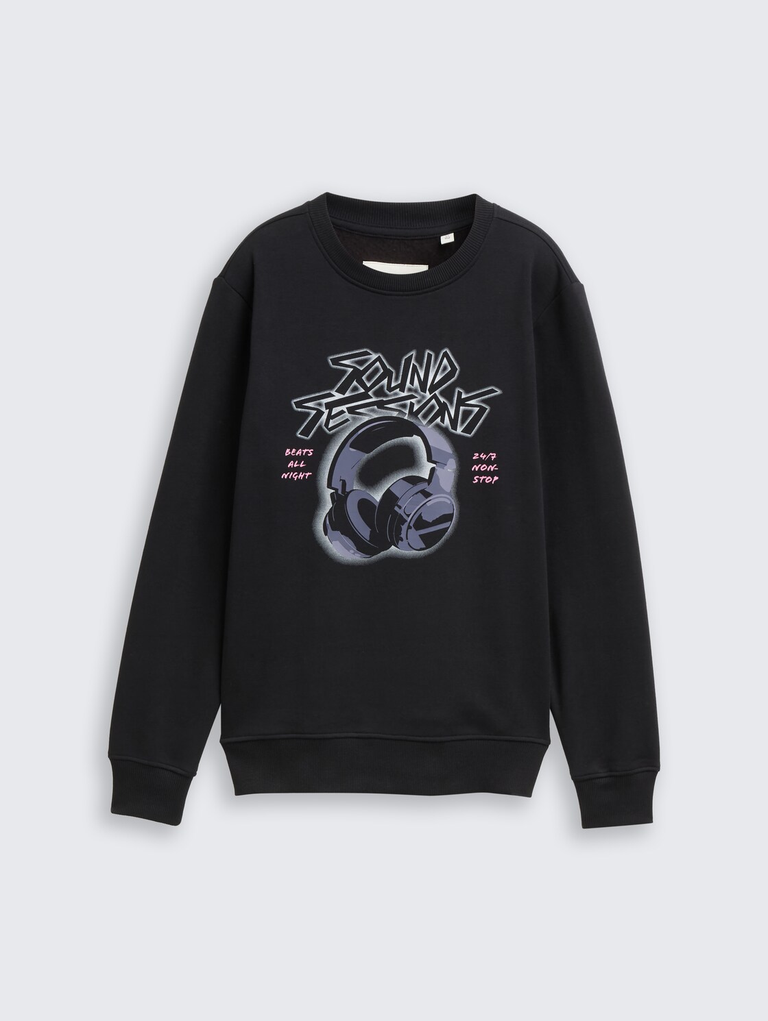 Sweatshirt mit Print - heavy black - Vorder-Produkt-Ansicht