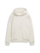 Sélectionné, Sweat à capuche oversize avec imprimé dans le dos par Tom Tailor, blanc