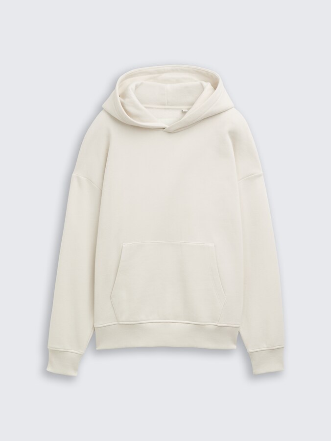 Oversized hoodie-sweatshirt met print op de rug door Teen Boys, greyish white