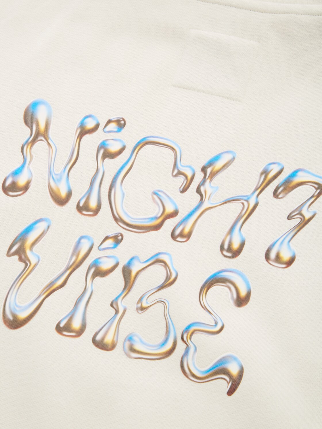 Oversize Hoodie Sweatshirt mit Rückenprint - greyish white - Detail-Model-Ansicht