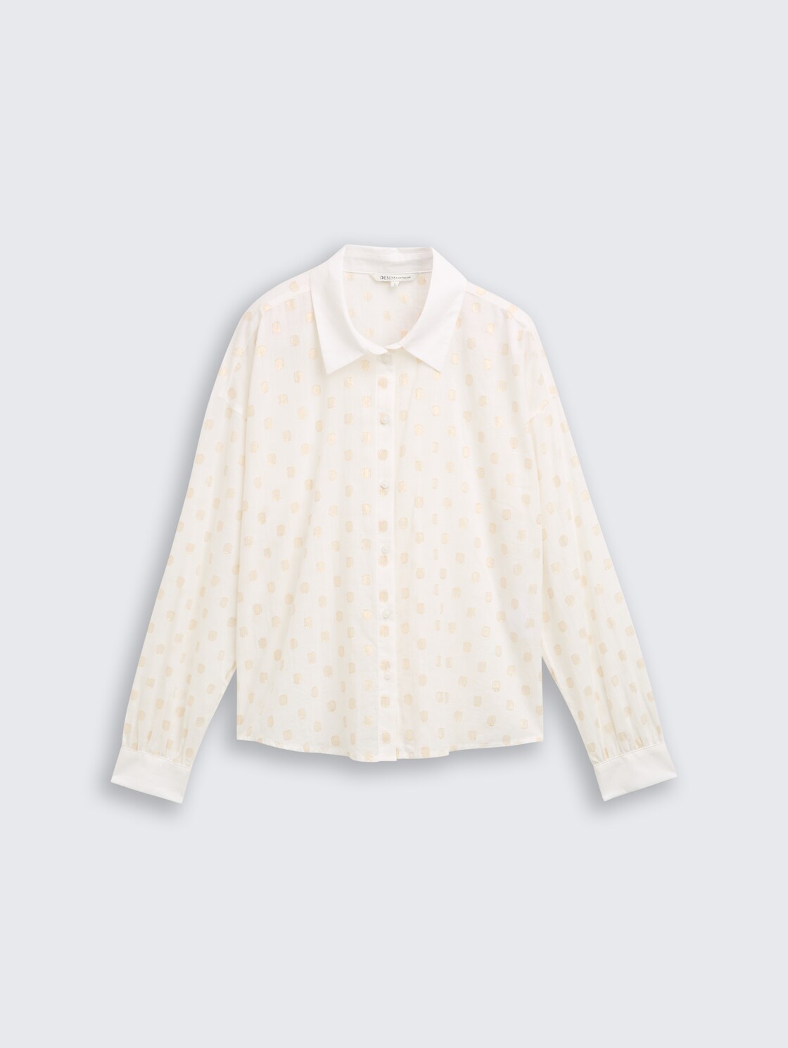 Hemdbluse mit Glitzer-Punktemuster - glitter dot - Vorder-Produkt-Ansicht