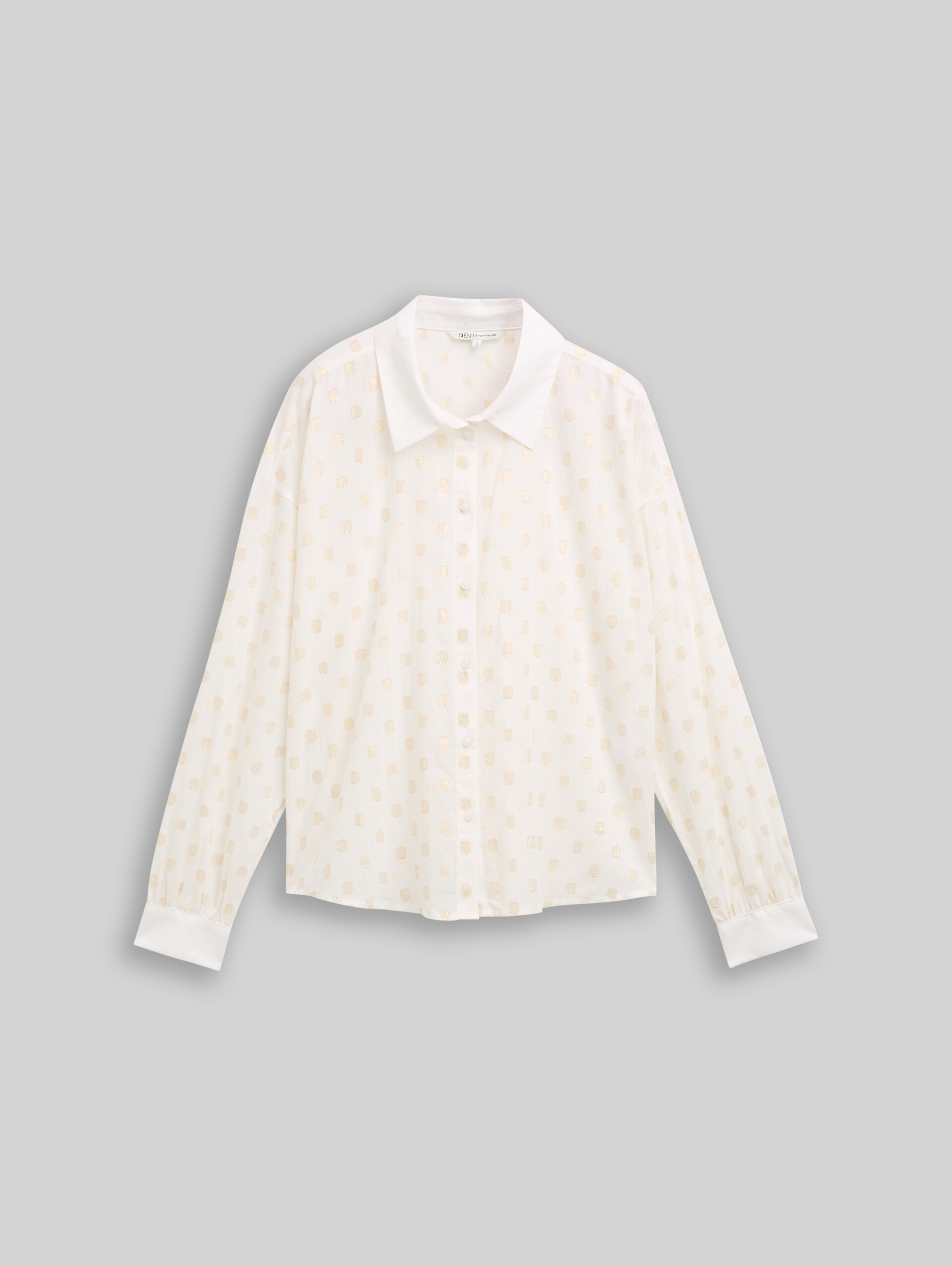 Shirt blouse with glitter dot pattern - glitter dot - Front product view