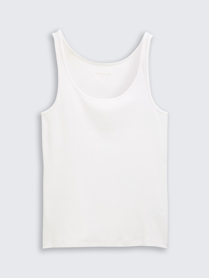 Basic Slim Fit Top von Women, Whisper White