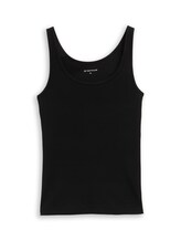 Selected, Basic slim fit top by Tom Tailor, black