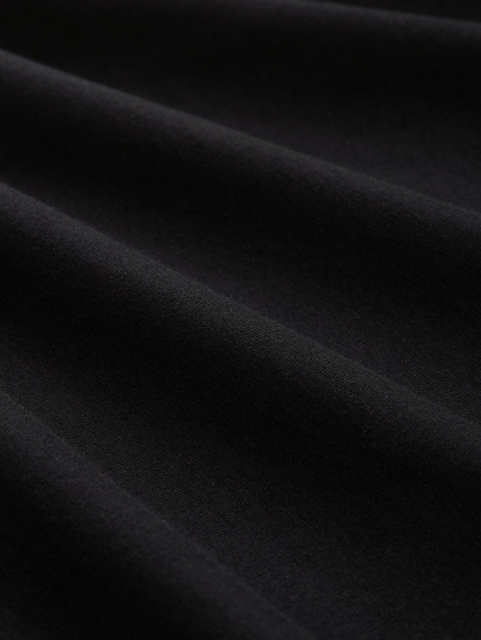 Basic Slim Fit Top - deep black - Material-Ansicht