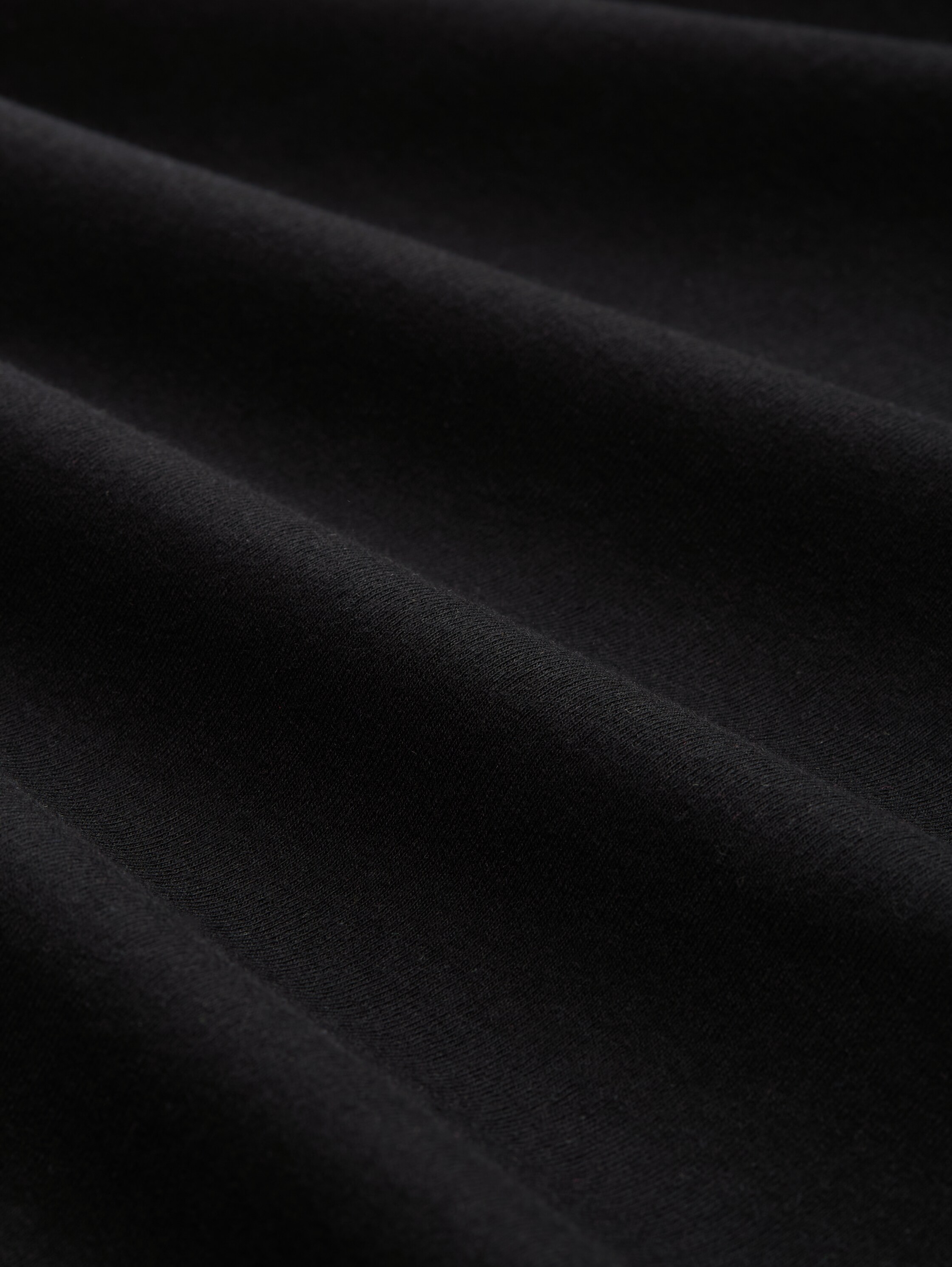 Basic slim fit top - deep black - Material view