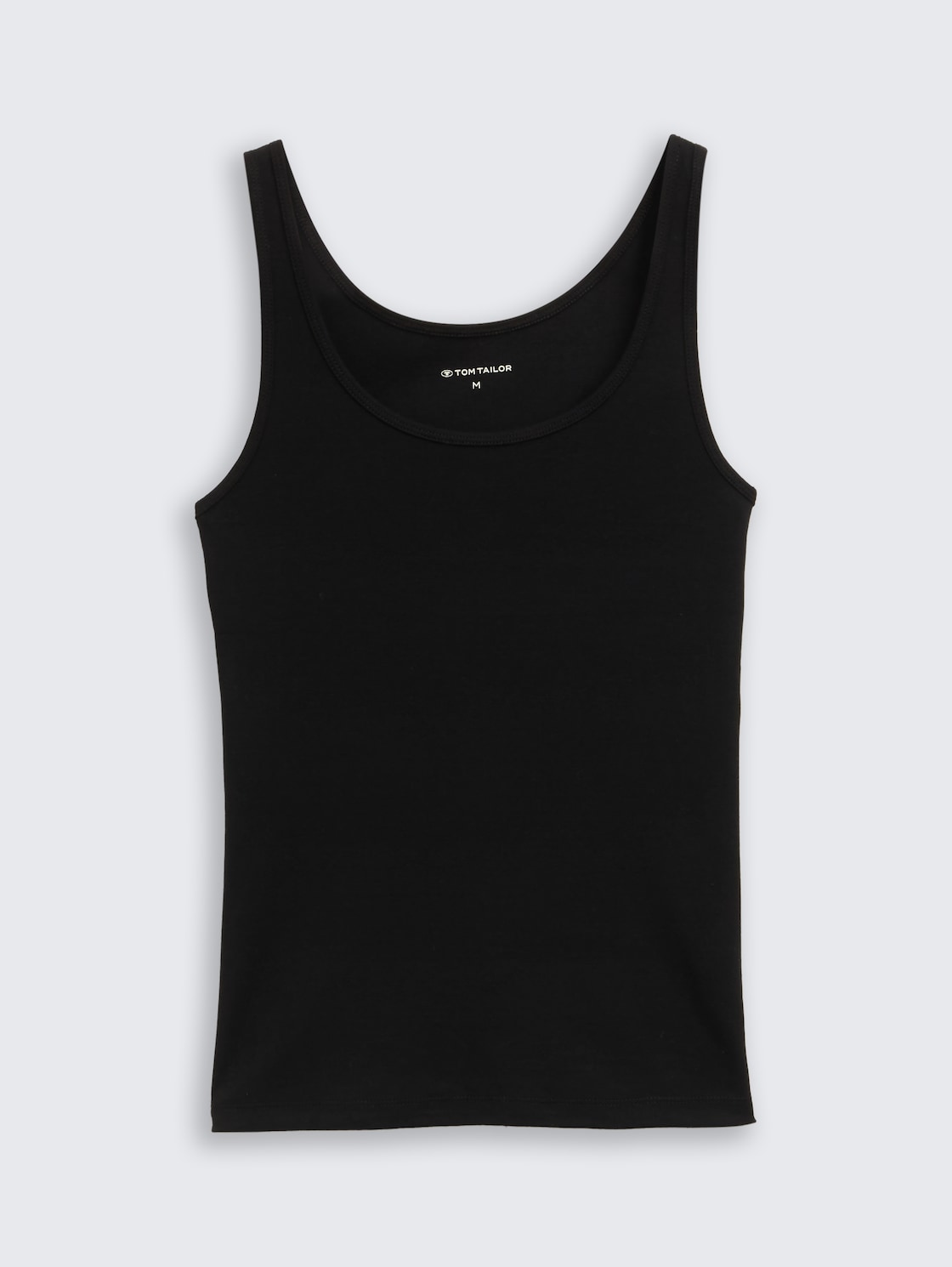 Basic Slim Fit Top - deep black - Vorder-Produkt-Ansicht
