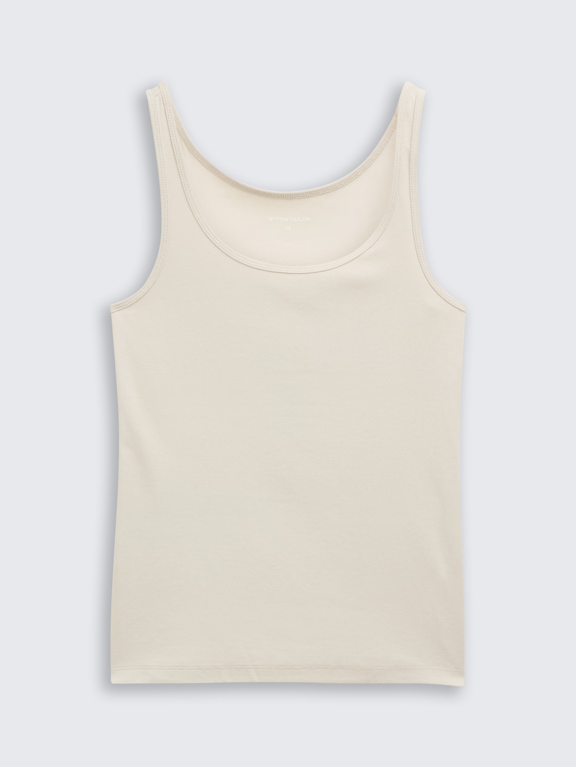 Basic Slim Fit Top - sand stone beige - Vorder-Produkt-Ansicht